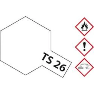 Akrylová barva Tamiya bílá TS-26 nádoba se sprejem 100 ml