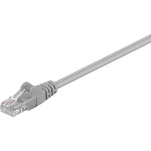 Síťový kabel RJ45 Goobay 990473, CAT 5e, U/UTP, 5.00 m, šedá