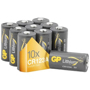 GP Batteries GPCR123A fotobatéria  CR-123A lítiová 1400 mAh 3 V 10 ks