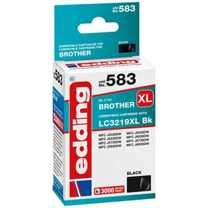 Edding Ink cartridge náhradný Brother LC3219XL Bk kompatibilná Single čierna EDD-583 18-583