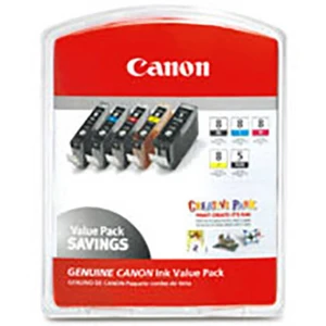 Canon Ink cartridge CLI Value Pack 8 originál kombinované balenie čierna, zelená, svetlo azúrová , svetlo purpurová, čer