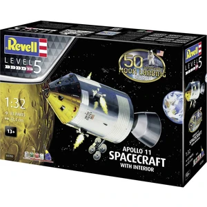 Revell 03703 Apollo 11 Spacecraft with Interior vesmírny model, stavebnica 1:32