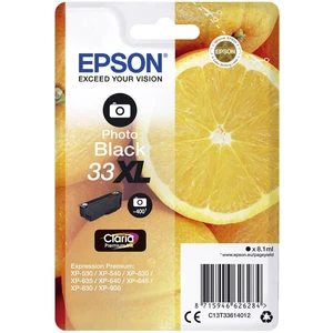 Epson Ink T3361, 33XL originál  foto čierna C13T33614012