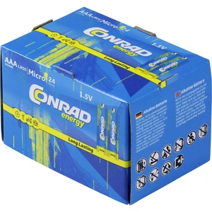 Conrad energy LR03 mikrotužková batérie typu AAA  alkalicko-mangánová  1.5 V 24 ks