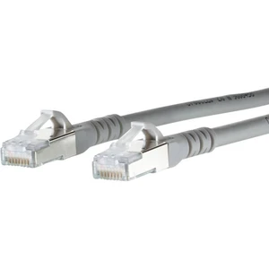 Metz Connect 1308453033-E RJ45 sieťové káble, prepojovacie káble CAT 6A S/FTP 3.00 m sivá s ochranou 1 ks