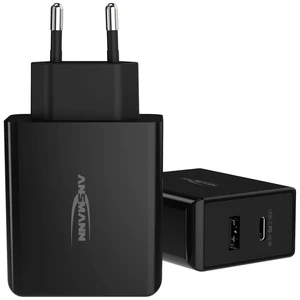 Ansmann Home Charger 247PD 1001-0095 USB nabíjačka do zásuvky (230 V) Výstupný prúd (max.) 3000 mA 2 x USB , USB-C ™ zás