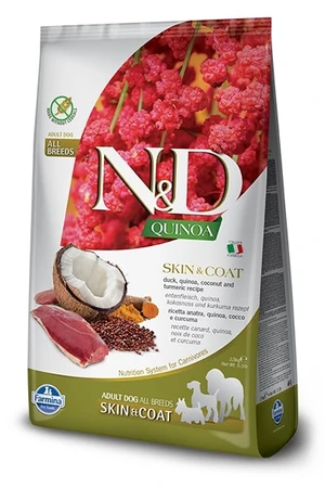 N&amp;D Quinoa Dog Skin/Coat Duck/Coconut Grain-free - 2,5kg