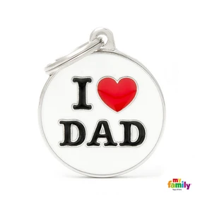 Známka My Family Charms popis I LOVE DAD