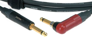 Klotz TIR0300PSP Titanium 3 m Prosty - Kątowy Kabel instrumentalny