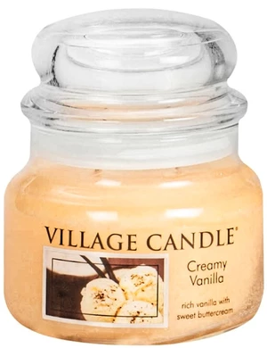 Village Candle Vonná sviečka v skle - Creamy Vanilla - Vanilková zmrzlina, malá