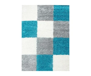 Koberec Life Squares Turquoise 120x170 cm