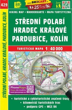 Střední Polabí, Hradec Králové, Pardubice, 1:40 000