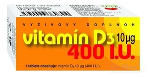 NATURVITA VITAMÍN D3 10 μg (400 I.U.)