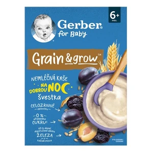 GERBER Nemléčná kaše na dobrou noc švestka 200 g 6m+