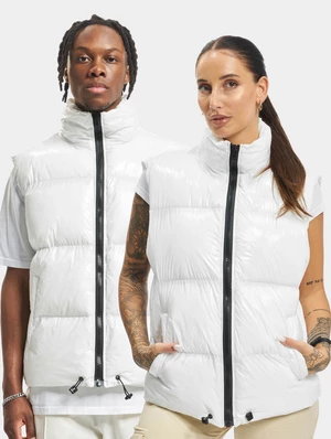 DEF Shiny Puffer Vest White