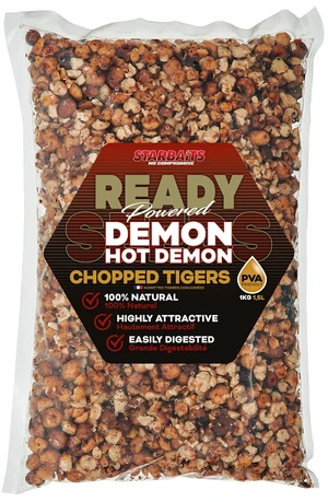 Starbaits drvený tigrí orech ready seeds hot demon chopped tiger 1 kg