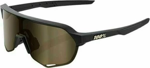 100% S2 Matte Black/Soft Gold Mirror Okulary rowerowe