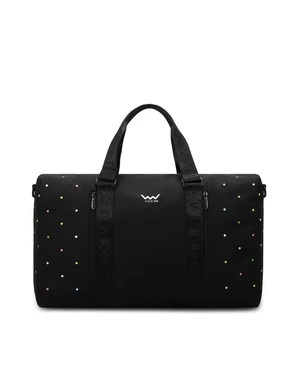 Black women's polka dot travel bag VUCH Fatima M-Color