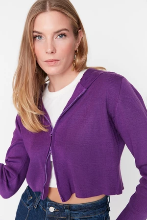 Trendyol Cardigan - Lilac - Fitted