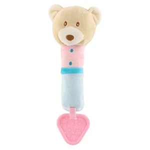 TEDDIES Pískátko medvěd plyš béžové 23 cm