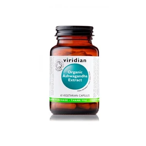 VIRIDIAN Nutrition Organic Ashwagandha Extract 60 kapslí