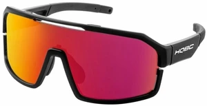 HQBC Qualks Matt Black/Red Full Revo Gafas de ciclismo