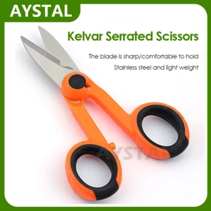 Optical Fiber Kevlar Cutter /Kavlar Scissor /Stripper/ Optic Pigtail Jumper Tools Kevlar Slip-Resistant Scissors