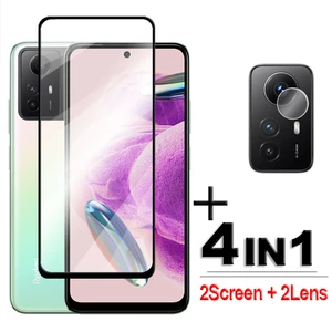 4in1 For Redmi Note 12S Glass Redmi Note 12S Tempered Glass 2.5D Full Cover Screen Protector Xiaomi Redmi Note 12S 4G Lens Film