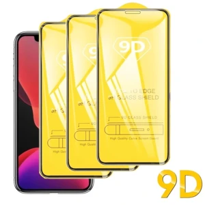 3Pcs 9D Tempered Glass Screen Protector Anti Scratch And Fingerprint For iPhone 13 15 14 12 11 Pro Max 7 8Plus X XR XS Max