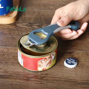 FaSoLa 4 in 1 Multifunction Beer Bottle Opener Tin Can Drink Bottle Soy Sauce Bottle Manual Corkscrew Tools Kitchen Accessories