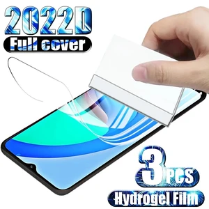 3PCS Screen Protector Film For Oppo A17 A17k A57 A77 A97 A58 A1 Pro A16e A76 A96 A55s Hydrogel Film For Oppo A17 A17k