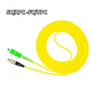 High quality SC/APC -FC/UPC Simplex Singlemode LSZH Fiber Patch Cord for FTTH Patch Cord 10pcs