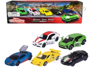 Dream Cars Italy (2023) 5 Piece Set 1/64 Diecast Model Cars by Majorette