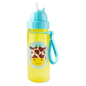 SKIP HOP Zoo hrnek s brčkem PP bez PVC a BPA žirafa 12 m+ 385 ml