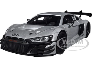 Audi R8 LMS GT3 Silver Metallic "Timeless Legends" Series 1/24 Diecast Model Car by Motormax