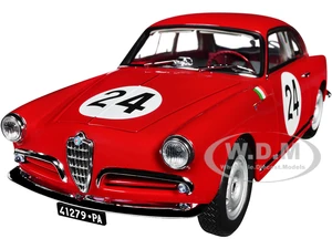 Alfa Romeo Giulietta SV 24 Nini Todaro - Nessuno GT1.3 Class Winner "Targa Florio" (1958) 1/18 Diecast Model Car by Kyosho