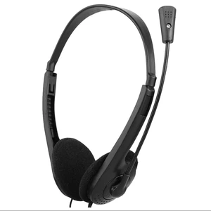 3.5mm Wired Stereo Headset with Mic Microphone Headphone For PC Laptop