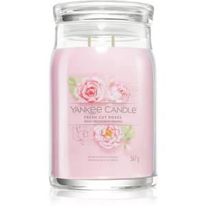 Yankee Candle Fresh Cut Roses vonná svíčka Signature 567 g