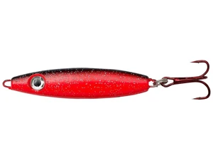 Kinetic pilker crazy herring red black glitter - hmotnosť 42 g veľkosť háčika 4