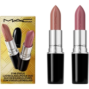 MAC Cosmetics Holiday Star Status Lustreglass Lipstick Duo darčeková sada na pery