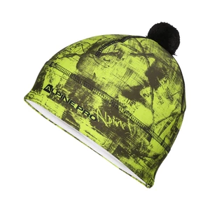 Functional cap with pompom ALPINE PRO ABERE sulphur spring