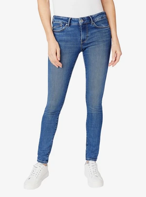 Tmavomodré dámske skinny fit rifle Pepe Jeans Regent