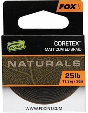 Fox Fishing Edges Naturals Coretex 20 m 25 lbs-kg 11,3 Linie împletită