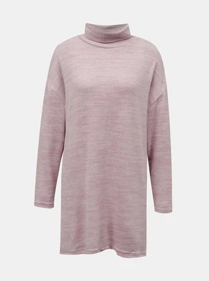 Pink long sweater with tally weijl stand-up collar