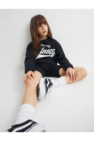 Koton Sweatshirt and Shorts Set Double Cotton