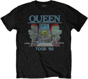 Queen Camiseta de manga corta Tour '80 Unisex Black L