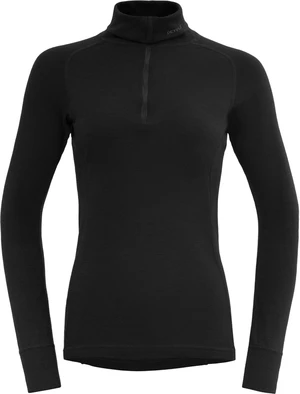 Devold Duo Active Merino 205 Zip Neck Woman Black L Sous-vêtements thermiques