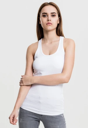 Women's jersey tank top white