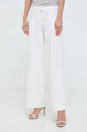 Nohavice Bardot CASSIAN dámske, béžová farba, rovné, vysoký pás, 58080PB