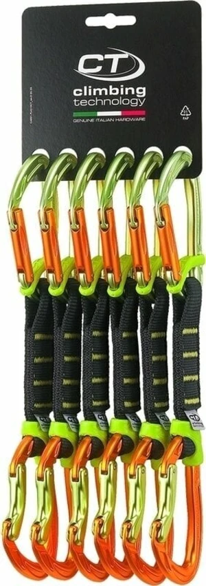 Climbing Technology Nimble Fixbar Set NY Pro Expreska Green/Orange Solid Straight/Solid Bent Gate 12.0